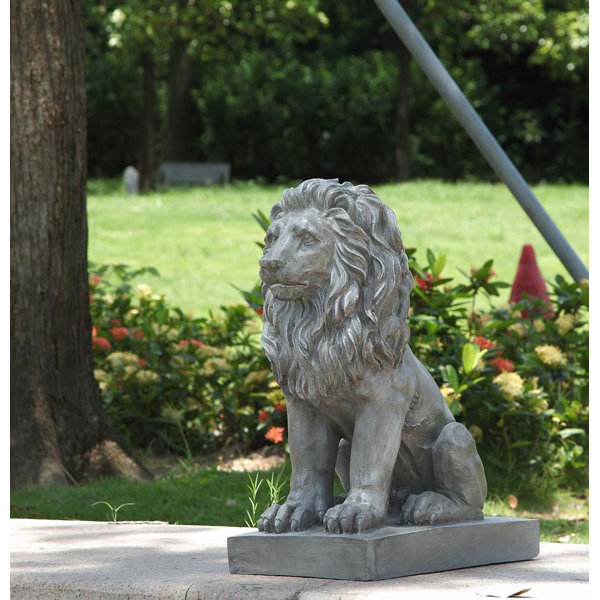 Concrete Lion Statue Wayfair